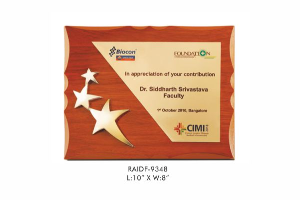 3 Star Plaque